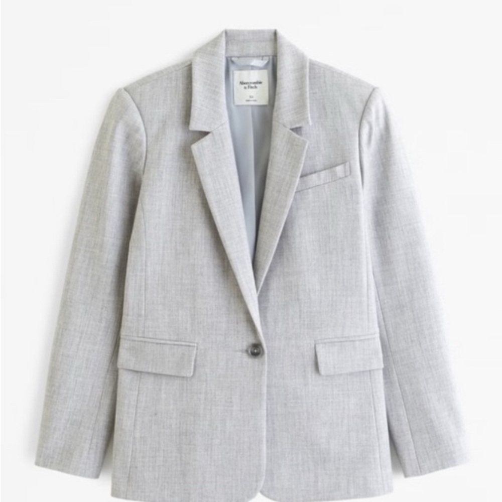 Abercrombie |  Light Gray Tailored Blazer